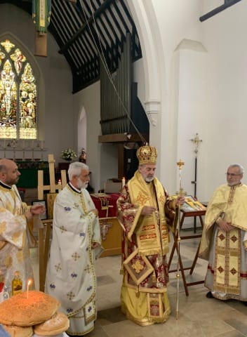 Archbishop Nikitas of Thyateira and Great Britain visits Bishops Stortford