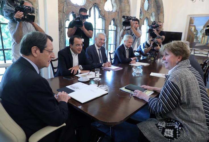 Consultations on Cyprus may continue on Monday, Spokesman says after President’s meeting with Lute