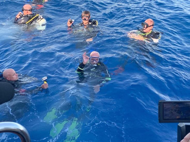 Ninety-six-year-old WW2 veteran dives at Zenobia wreck in Cyprus