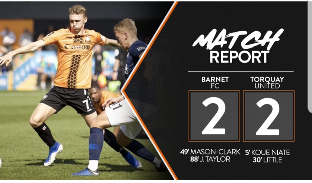 Barnet 2-2 Torquay United