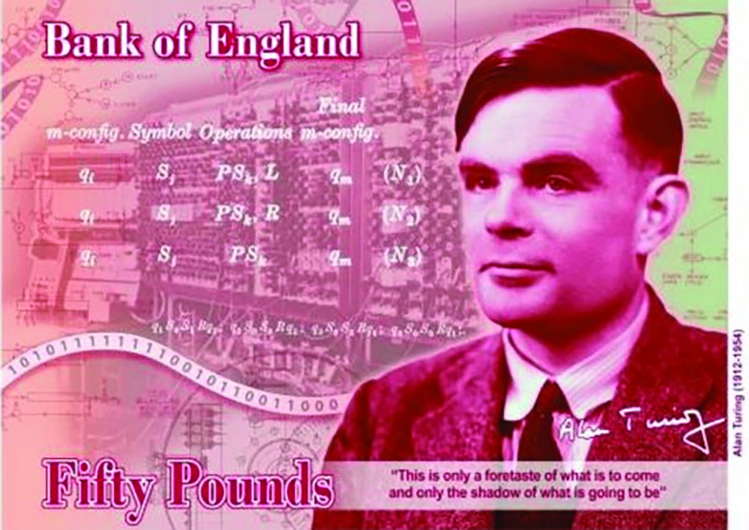 Code breaking computer scientist Alan Turing to be celebrated on new £50 note