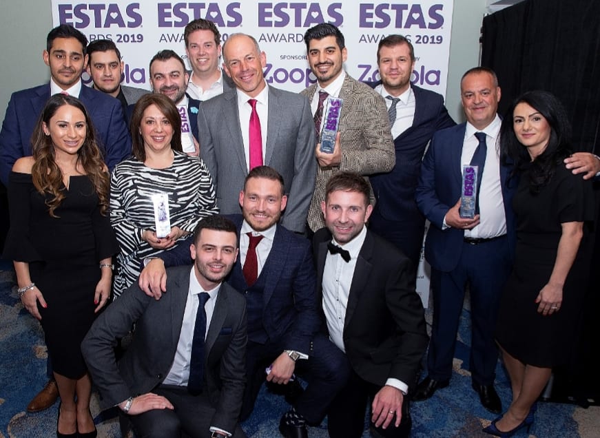 Anthony Pepe scoops 6 awards at the ESTAS including Best Local Estate Agency Group in London