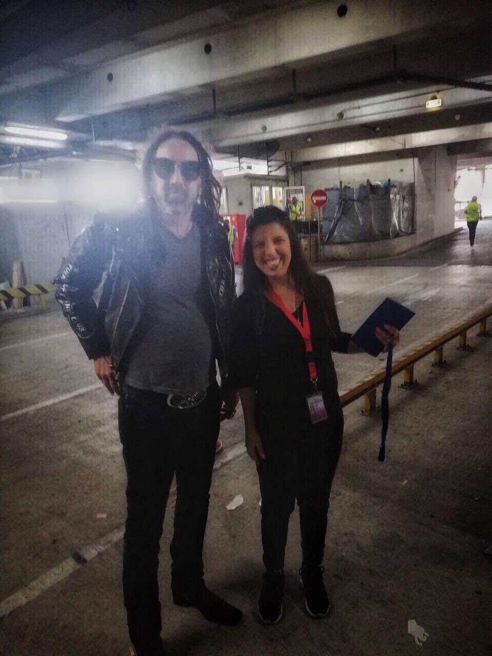 Actor Nicholas Cage arrives in Cyprus