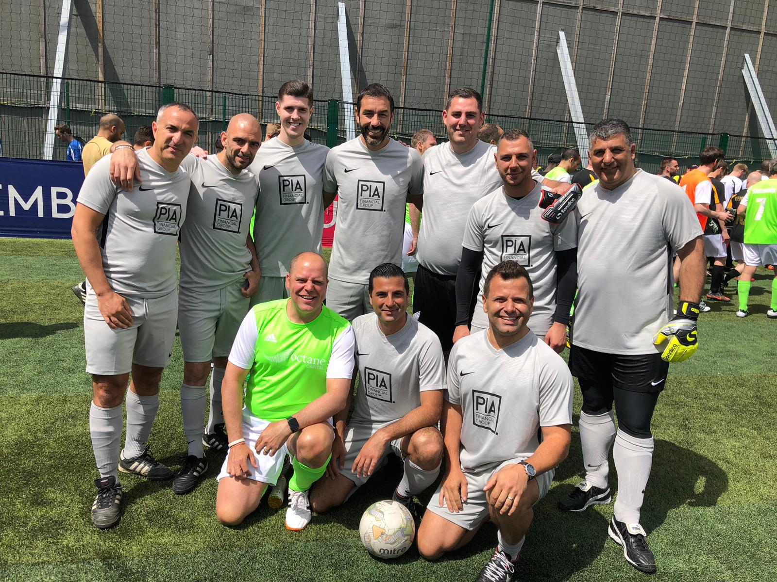 UK Cypriots representing PIA Financial Group win Octane Capital Cup with the help of football legend Robert Pires