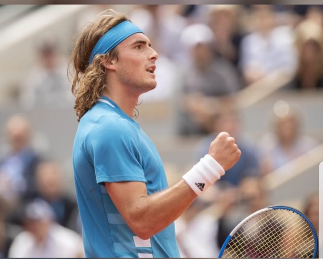 Stefanos Tsitsipas on a high