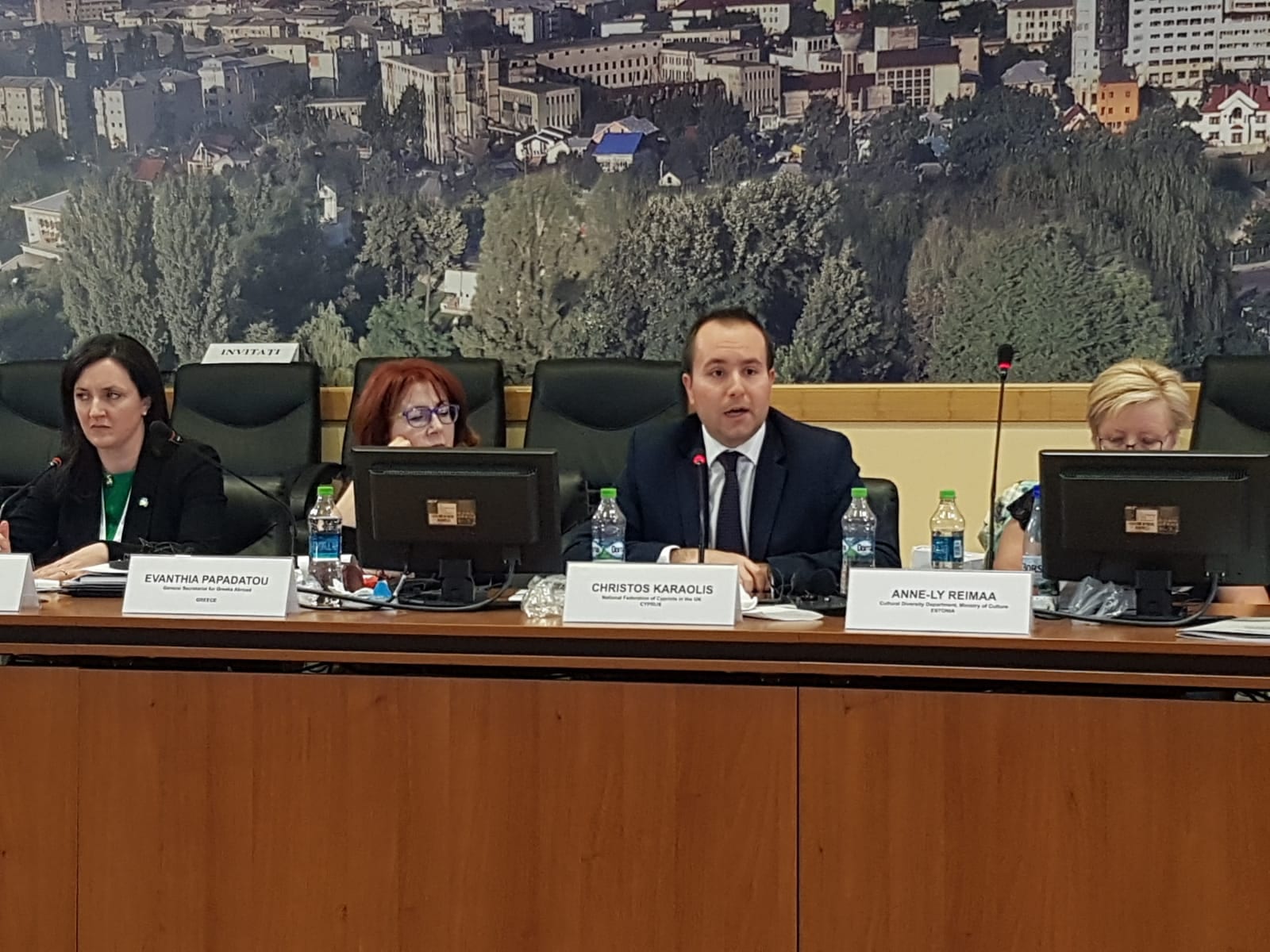 The President of the National Federation of Cypriots in the UK (Christos Karaolis), represented the Cypriot diaspora at an EU Diaspora summit