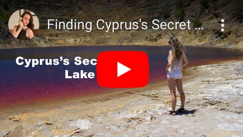 Video Finding the secret Red Lake in Larnaca, Cyprus, the now murder scene