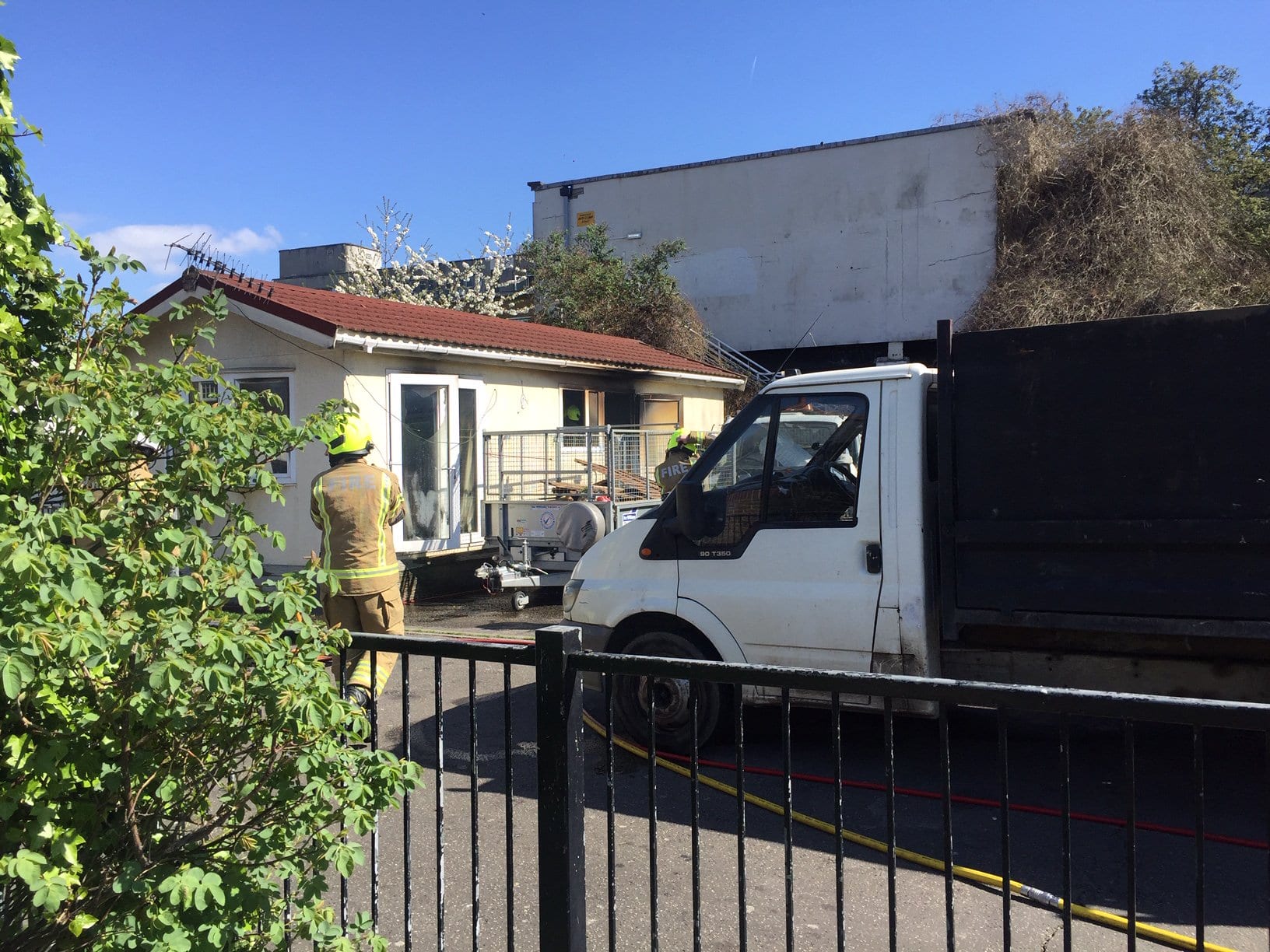Fire at mobile home – Wood Green