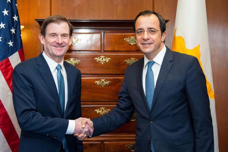 Cypriot Foreign Minister meets with US Under Secretary of State for Political Affairs