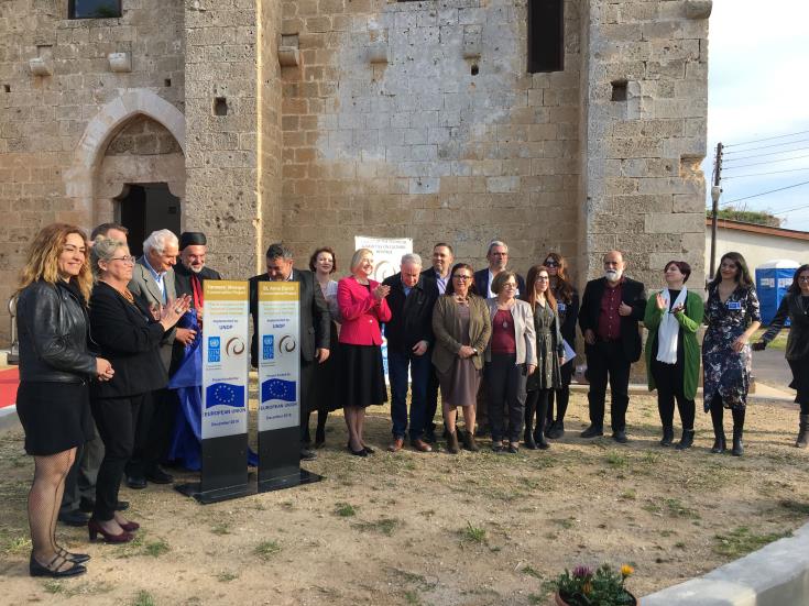 Cypriot Communities witness restored church and neighbouring mosque open their doors again in Famagusta