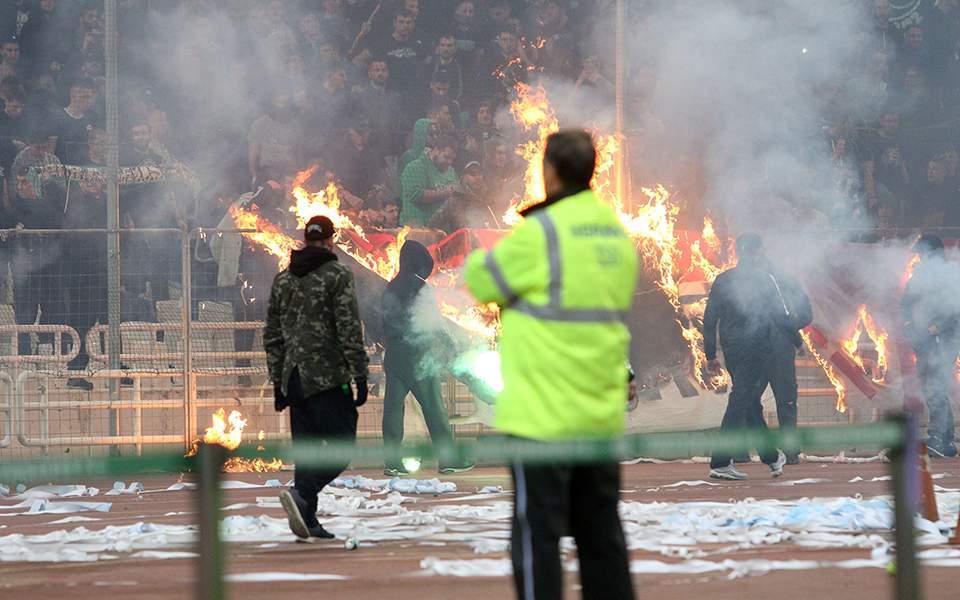 Greek Soccer fan loses sight in eye after being hit by riot police