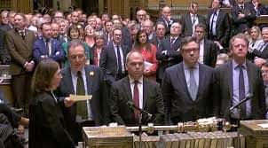 One of our own UK Cypriot MP Bambos Charalambous reading out the Brexit no deal results in Parliament