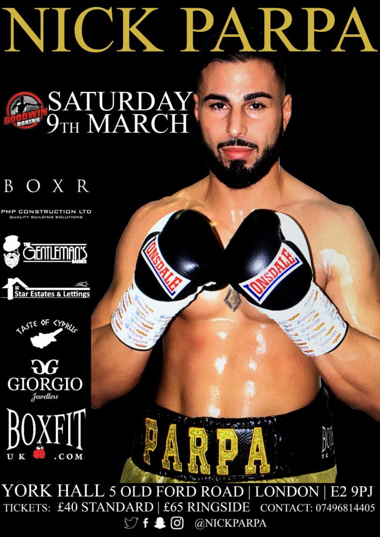 Nick Parpa is ready for his first fight of the year