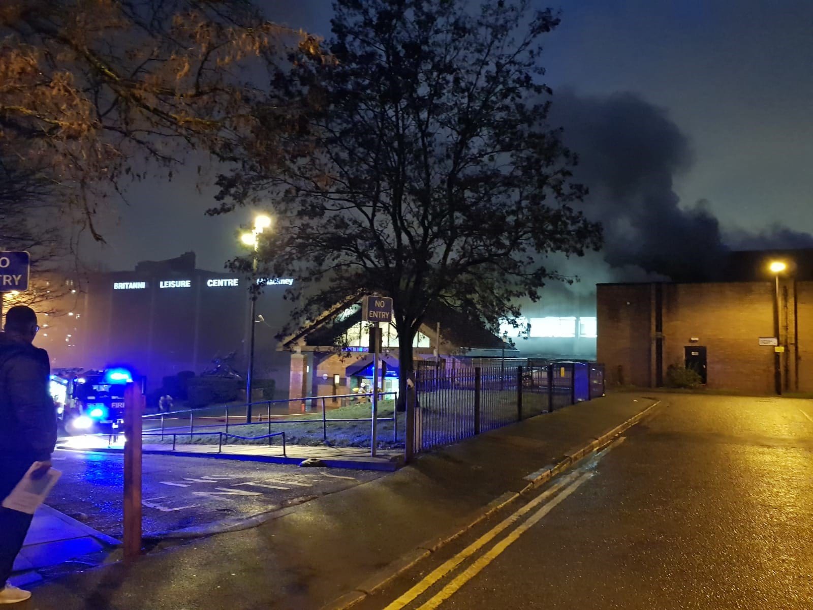 Blaze started In sauna at London leisure centre