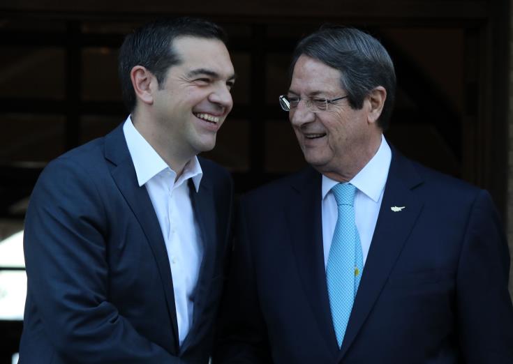 Cypriot President Anastasiades holds talks with Greek PM