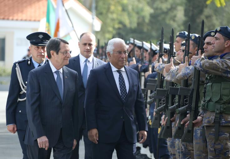 Cyprus President receives Portuguese Prime Minister