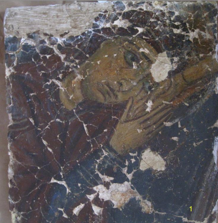 Four fragments of looted frescoes from occupied Cyprus return home