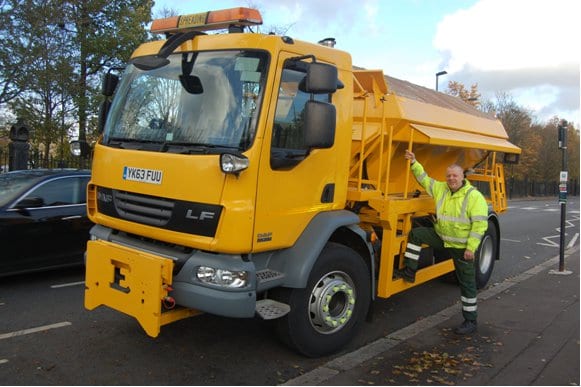 Gritters go to work in Islington as temperatures fall