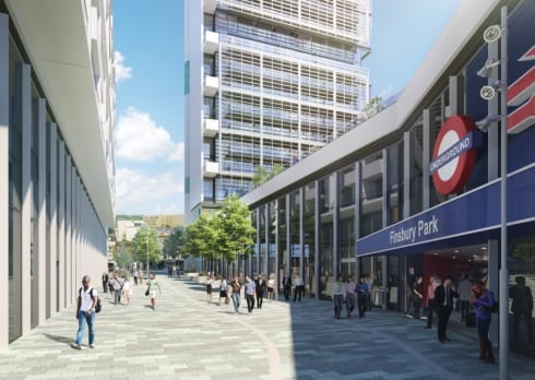 Finsbury Park development taking shape