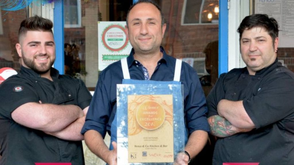 Australian Cypriot owned Venus & Co. recognised as the Best Greek Restaurant in Australia