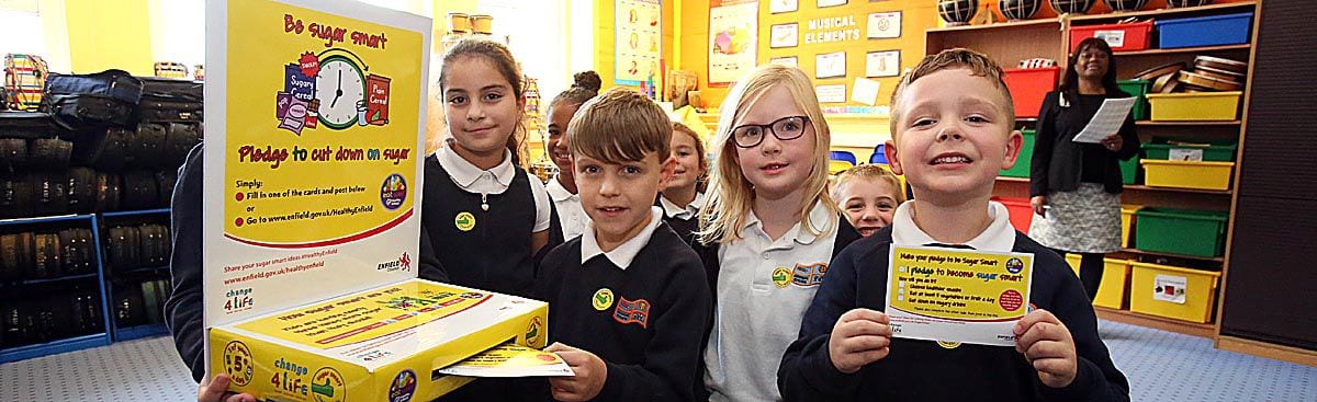 Enfield Pupils pledge to cut down on sugar