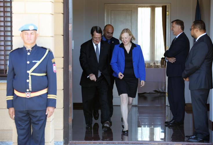 There is “common will” for Cyprus peace, President Anastasiades says after a meeting with Akinci