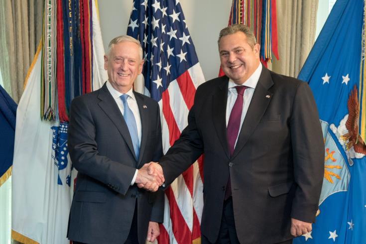 Kammenos refers to broadening Greece-Cyprus-Israel cooperation to include USA