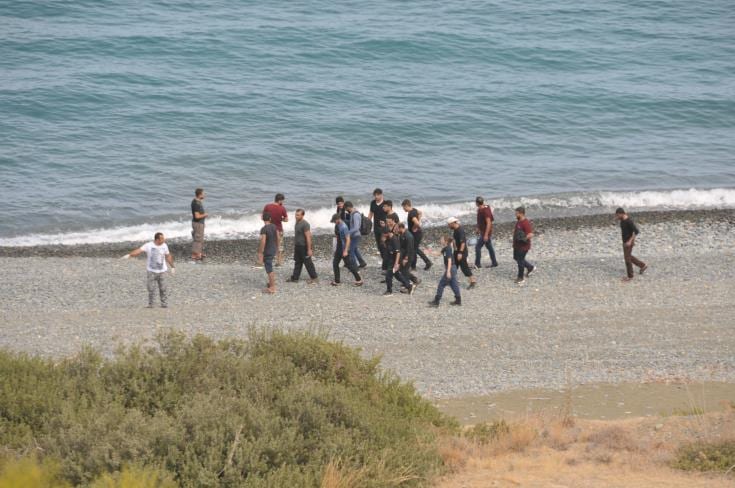 Irregular immigrants who arrived in Cyprus on Sunday hosted at Kokkinotrimithia reception centre