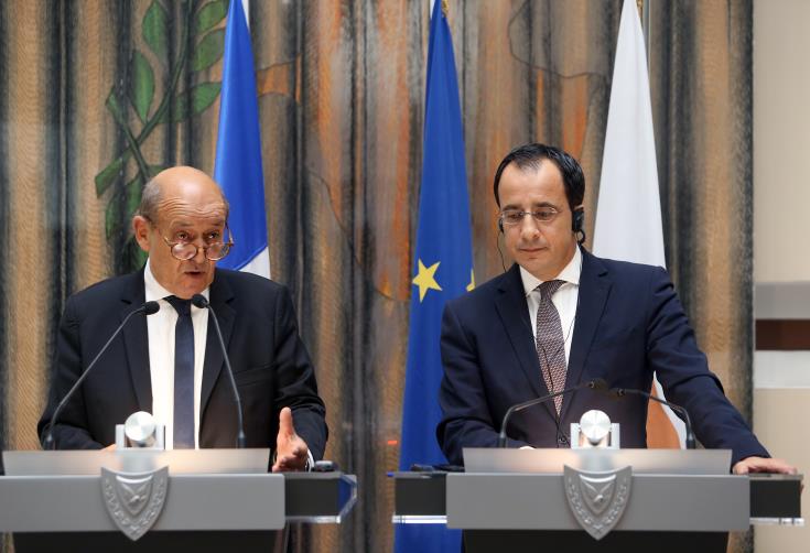 Cyprus and France aim to further develop their cooperation on defence issues, Le Drian says