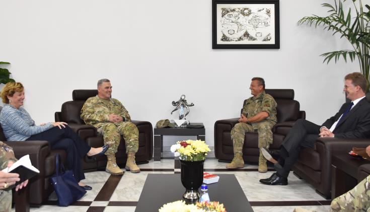 US Chief of Staff discusses regional security issues with Cyprus National Guard Chief