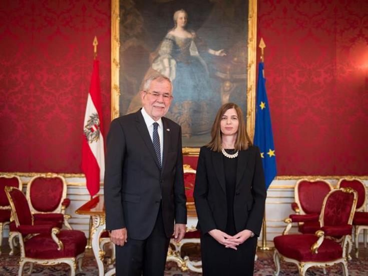 New Ambassador to Vienna thanks Austria for longstanding stance of principles on Cyprus issue