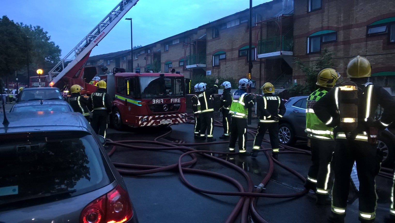 Camden flat fire