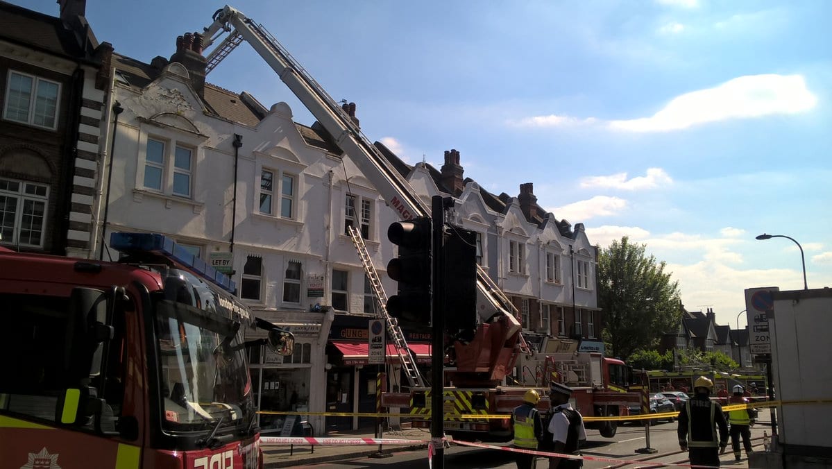 Firefighters have issued a cooking safety reminder after a fire at a restaurant in North London.