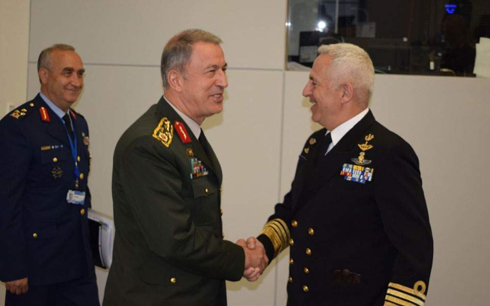 Greek, Turkish armed forces chiefs look for ways to reduce tension in Aegean
