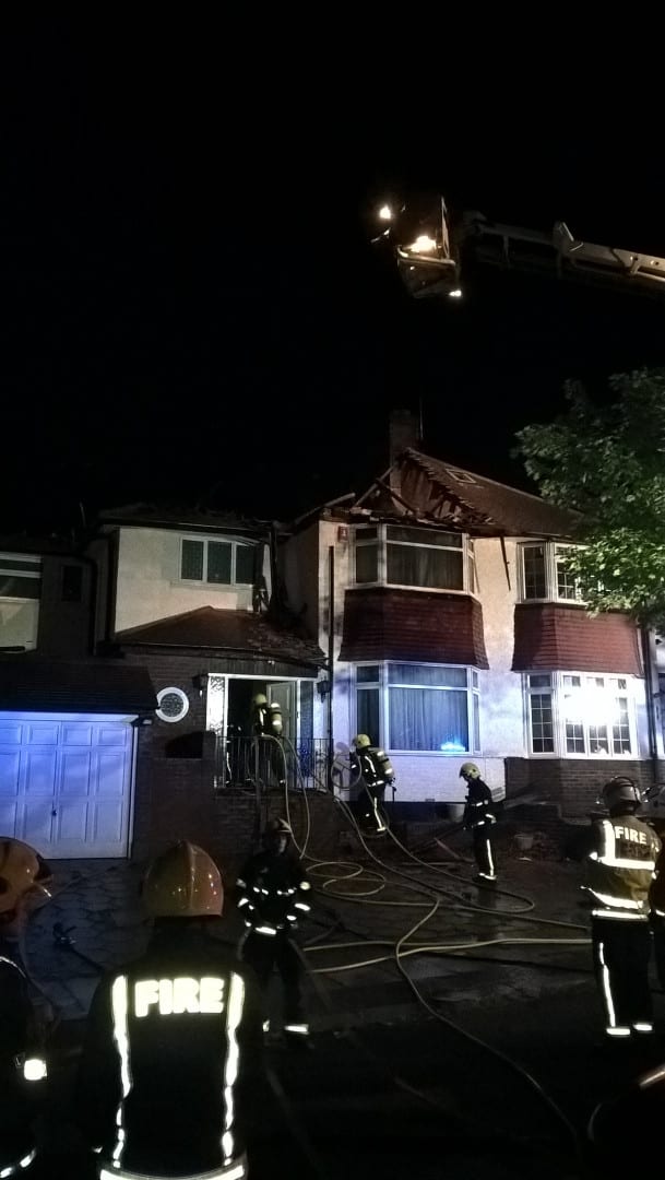 House fire in Barnet
