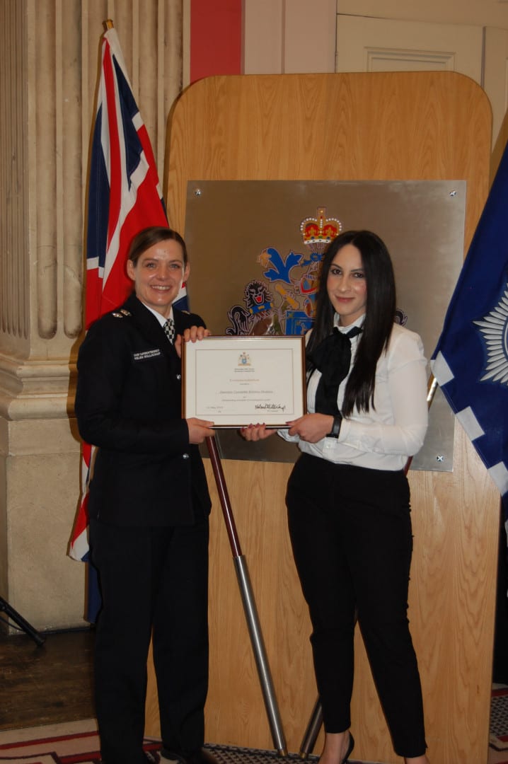 One of our own UK Cypriot Police Detective Constable honoured