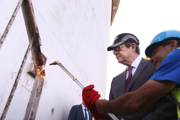 Dismantling of fuel depots on the coast of Larnaca, Cyprus begins