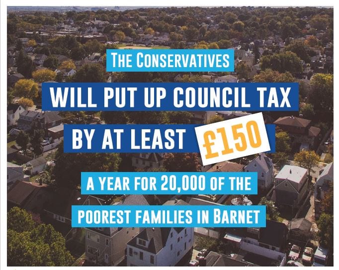 Tory tax timebomb on Barnet’s poorest families