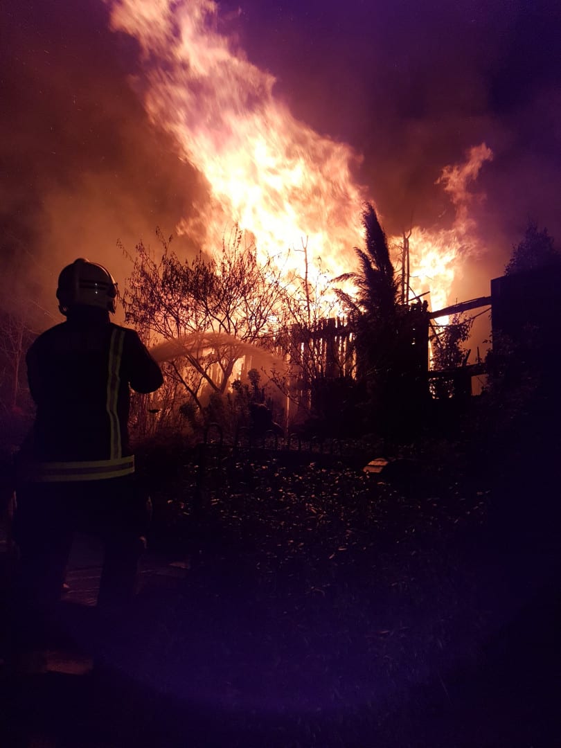 Hornsey – fire in an outbuilding