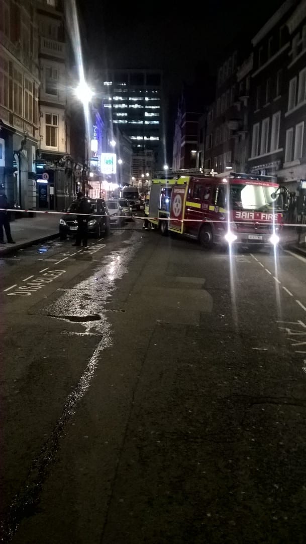 Covent Garden – gas leak