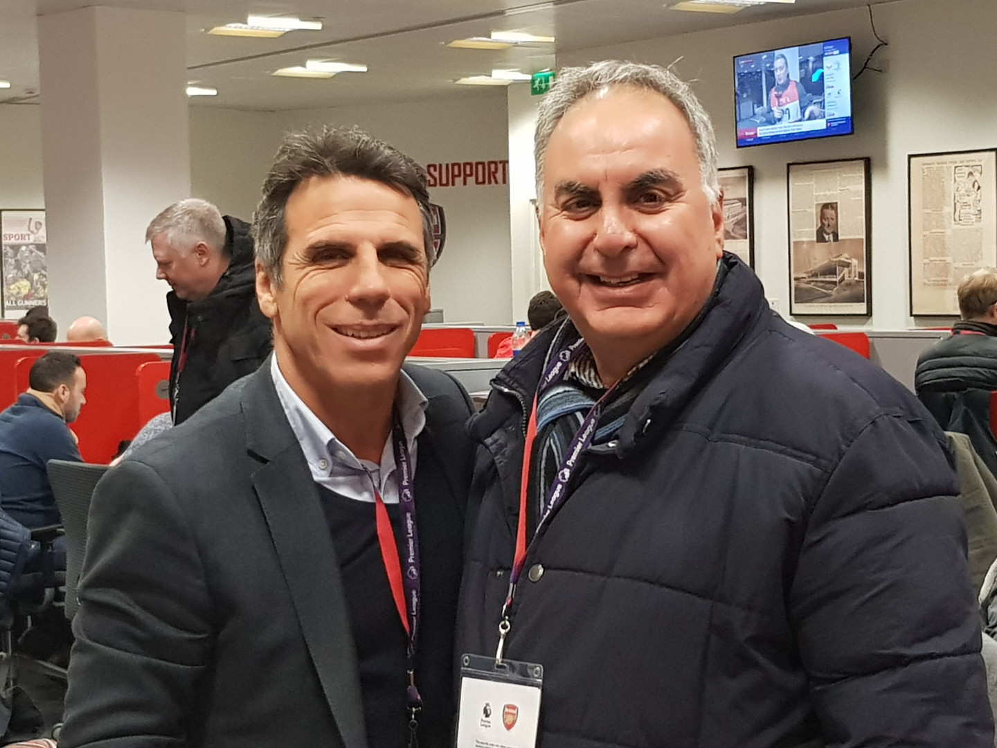 Our Michael Yiakoumi meets football legend Gianfranco Zola