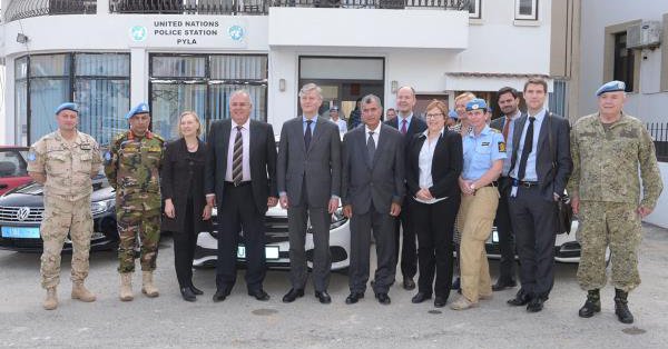 UN Under-Secretary-General Lacroix visits UNFICYP operations and Pyla village in Cyprus, and meets with UN peacekeepers