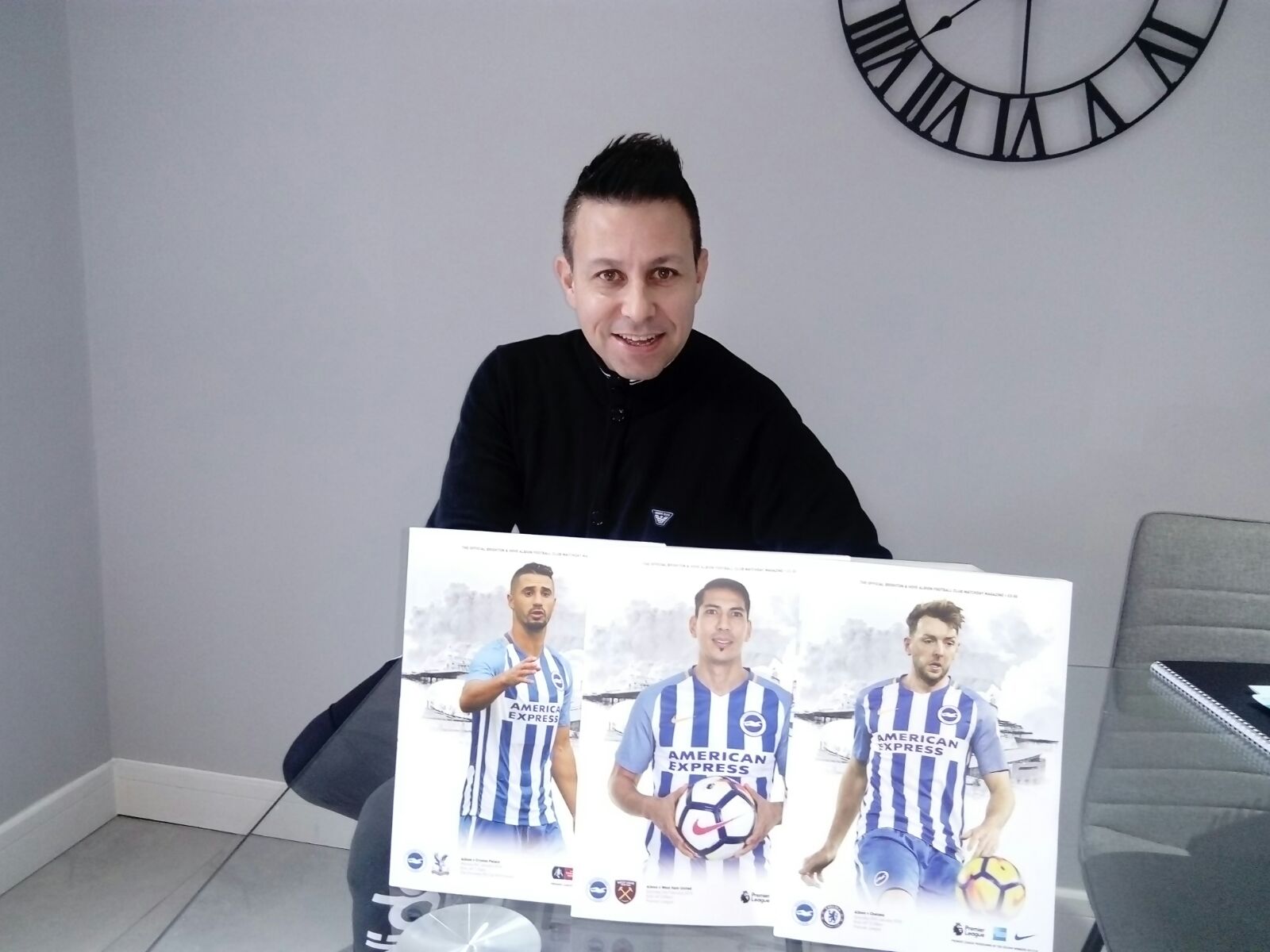One of our own UK Cypriot Luke Nicoli celebrates a national award in his role as publications editor at Brighton & Hove Albion FC.