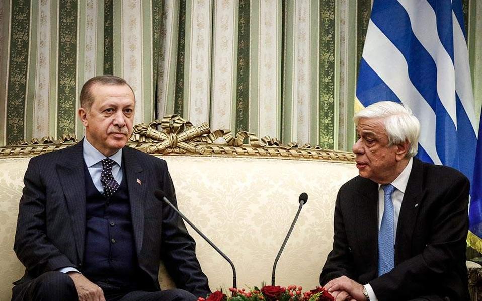 Greek president tells Turkey’s Erdogan no treaty revision
