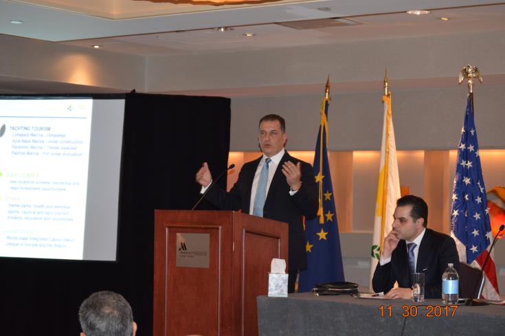 Ministers promote Cyprus business opportunities in New York