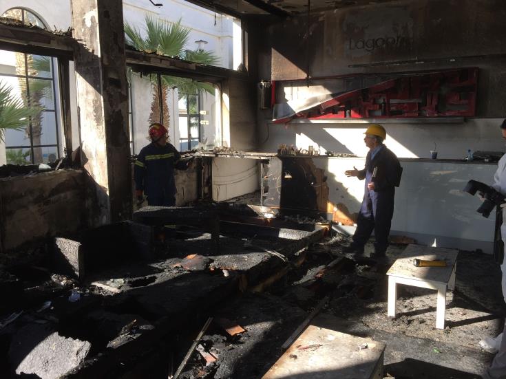 Nightclub fire in Larnaca
