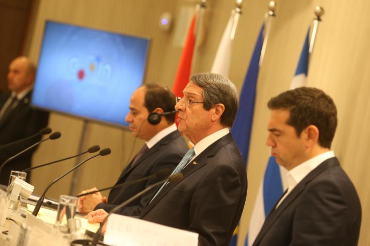 Cyprus, Greece and Egypt leaders express desire to strengthen energy cooperation