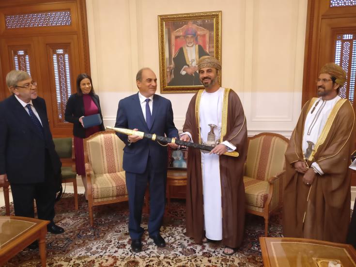 Cyprus House President proposes Oman counterpart the creation of a group of small Middle East States