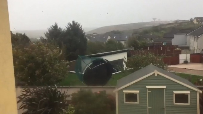 Three dead as Storm Ophelia batters Ireland with winds of more than 96mph
