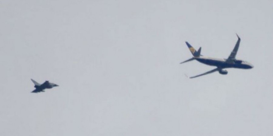 RAF jets intercept flight after security ‘hoax’